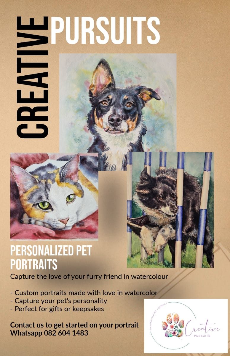 Pet Portraits By Creative Pursuits Dr Bronwyn Prytz Van Dyk